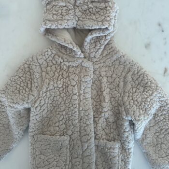Cotton On Sherpa hooded jacket 12-18mnths