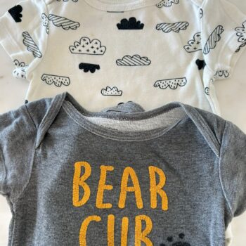 Bear cub rompers 2pce buundle 6-9mnths