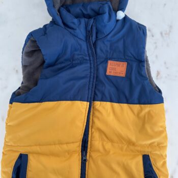 Hooded fleece lined puffer jacket with zip 8-9yrs
