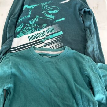Jurassic Park cotton shirt and cotton plain shirt 7-8yrs