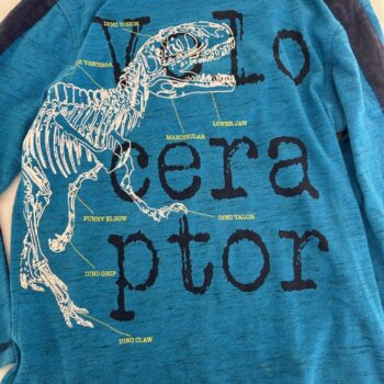 Woolworths cotton Dino long sleeved t-shirt 7-8yrs