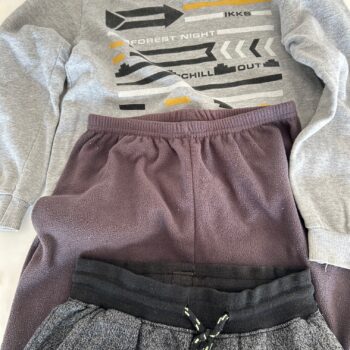 Buundle Dude sweatshirt fleece pants cotton shorts 7-8yrs