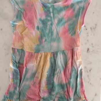 Pretty pastel cotton dress 7-8yrs