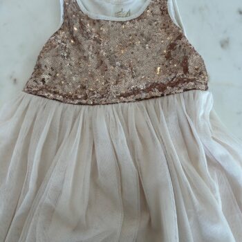 Woolworths Sequins top voille skirt dress 4-5yrs