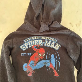 Marvel Spiderman fleece hoodie 5-6yrs