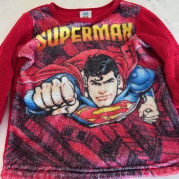 Superman fleece top 2-3yrs