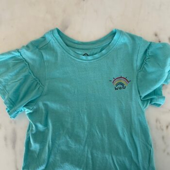 Rainbow cotton t-shirt 5-6yrs