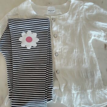 Gorgeous PopCandy top and Woolworths leggings 5-6yrs