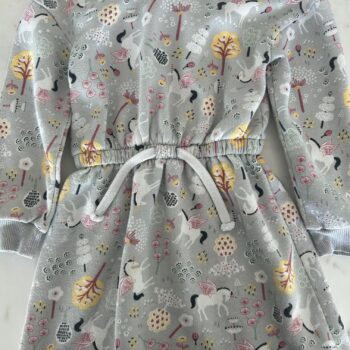 Gorgeous fleece lined unicorn dress 6-7yrs