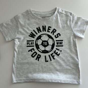 Winners for life 100% cotton t-shirt IMPORTED 2-3yrs
