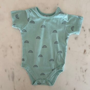 Cotton rich rainbow romper 3-6mnths