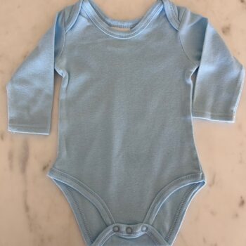 Long sleeved 100% cotton romper 3-6mnths