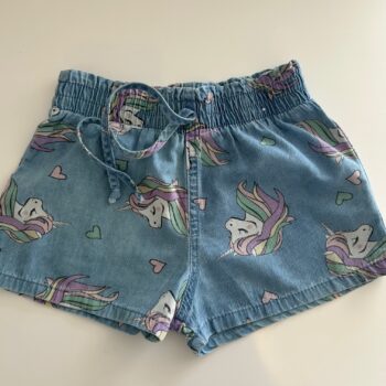 Unicorn cotton shorts 2-3yrs