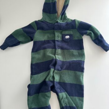 Carters velour hooded romper IMPORTED 6-9mths