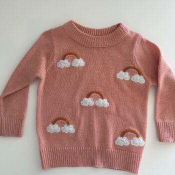 Rainbow embroidered jersey 3-4yrs