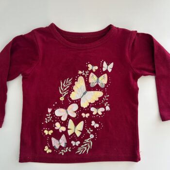 Long sleeved butterfly top 18-24mnths