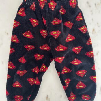 Superman fleece pants 12-18mnths