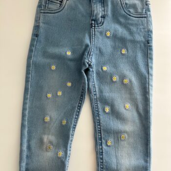 Beautifully embroidered denim jeans 4-5yrs