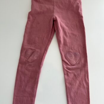 H&M sparkly hearts leggings 3-4yrs