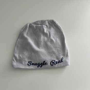 The Snuggle is Real cap 100% cotton 0-6mnths