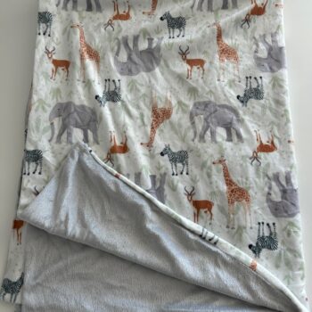 Velvet touch reversible blanket 0-24mnths