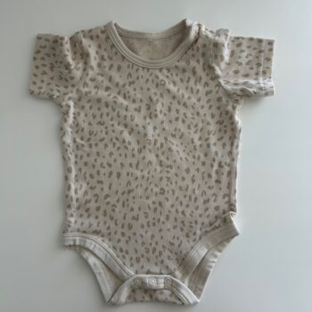 Animal print cotton romper 0-3mnths