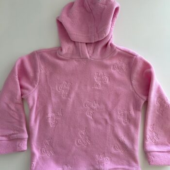Unicorn embossed hooded top 3-4yrs