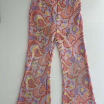 Flared leg cotton rich pants 3-4yrs