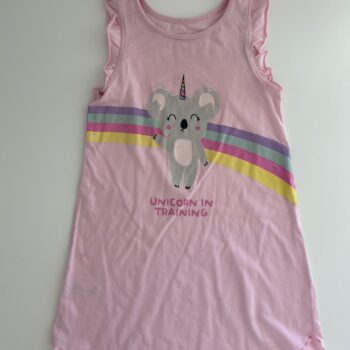 Unicorn in training Woolworths nightie 4-5yrs