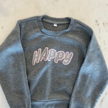 Sweatshirt with glitter embellishment 7-8yrs
