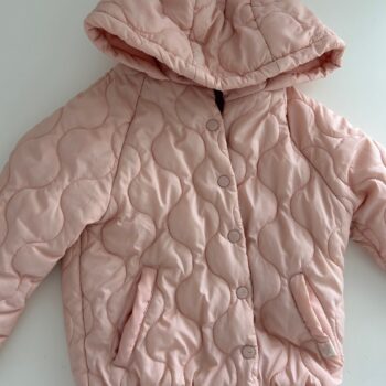 Quilted waterproof jacket with fleece lining 5-6yrs