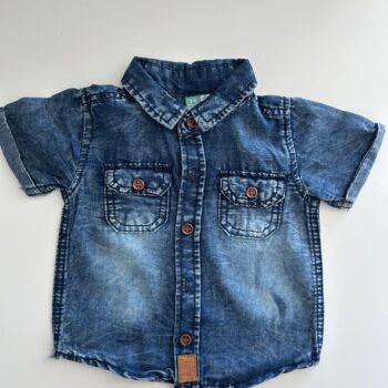 Denim top 3-6mnths