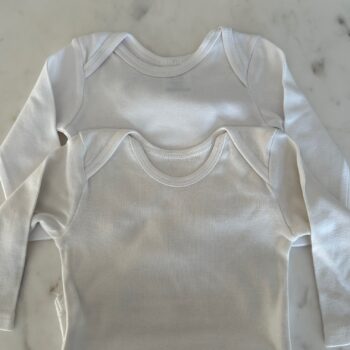 Set of 2 long sleeved cotton rompers 3-6mnths