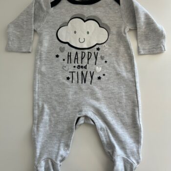 Embossed romper 0-3mnths