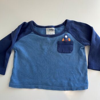 Cotton top with pocket 6-12mnths