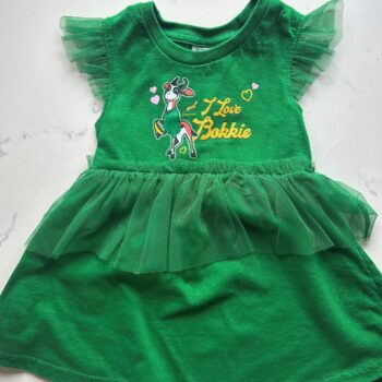 Springboks dress with voille skirt 6-12mnths