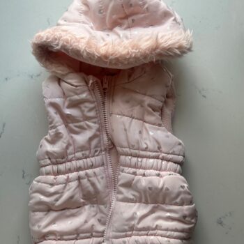 Quilted heart printed hoodie 6-12mnths