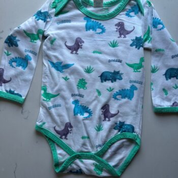 Dino cotton romper 3-6mnths