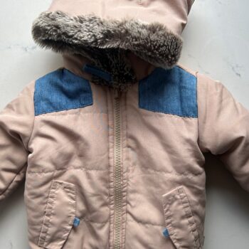 Hooded jacket with lining 3-6mnths