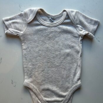 Naturals melange cotton romper 3-6mnths