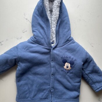 The cutest DISNEY fur lined jacket 0-3mnths