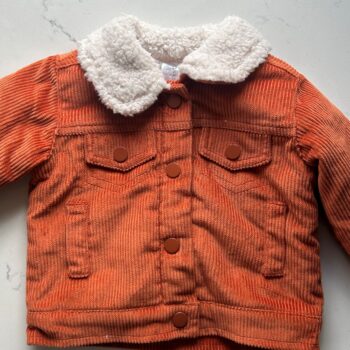 Gorgeous fleece lined cordurouy jacket 3-6mnths