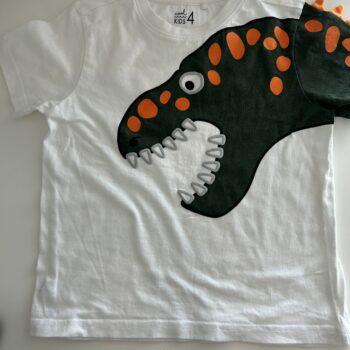 WOOLWORTHS dino t shirt 4-5yrs