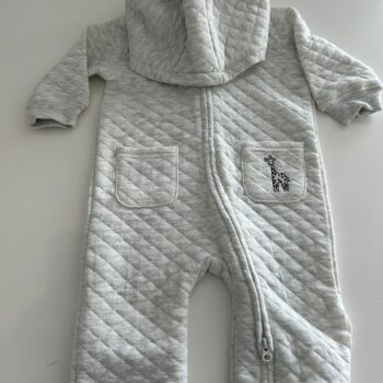 Quilted warm hooded pram suit 3-6mnths