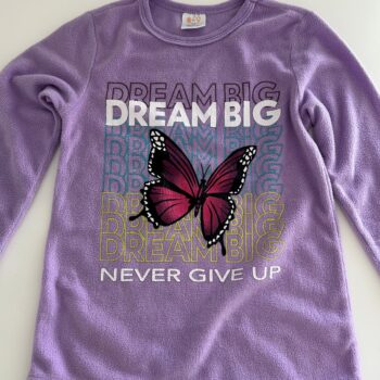 Dream big FRIENDS INC fleece top 8-9yrs
