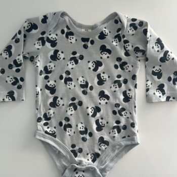 Panda cotton romper 3-6mnths