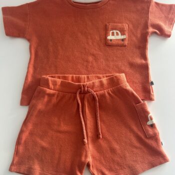 WOOLWORTHS 2pce shorts set 6-12mnths
