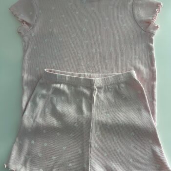 WOOLWORTHS ribbed 100% cotton 2pce set 4-5yrs