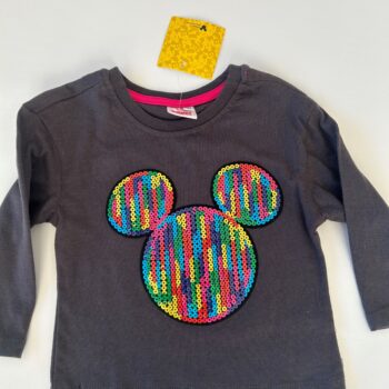 DISNEY Mickey Mouse gorgeous sequins sweatshirt 12-24mnths